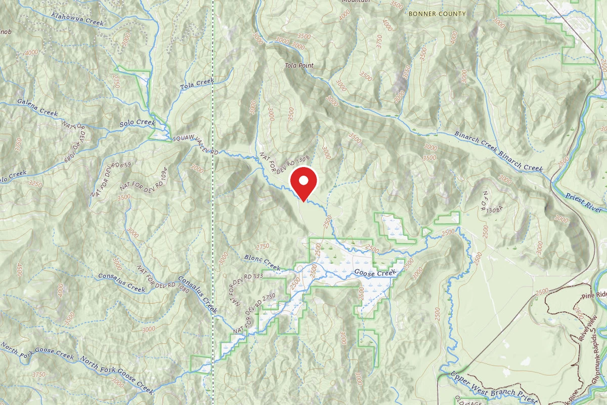 Idaho Panhandle Dispersed Campsite SQAW VALLEY-012