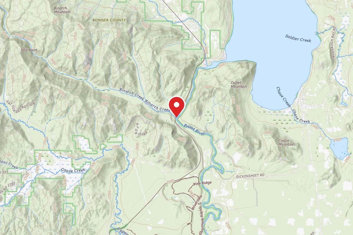 Idaho Panhandle Dispersed Campsite BINARCH-003