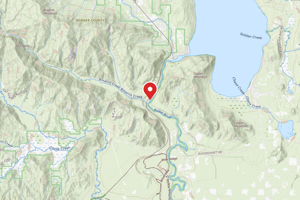 Idaho Panhandle Dispersed Campsite BINARCH-004