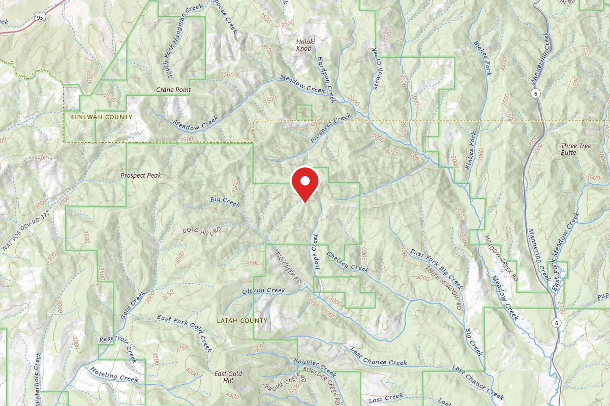 Nez Perce-Clearwater Dispersed Campsite PAL1960RD 01