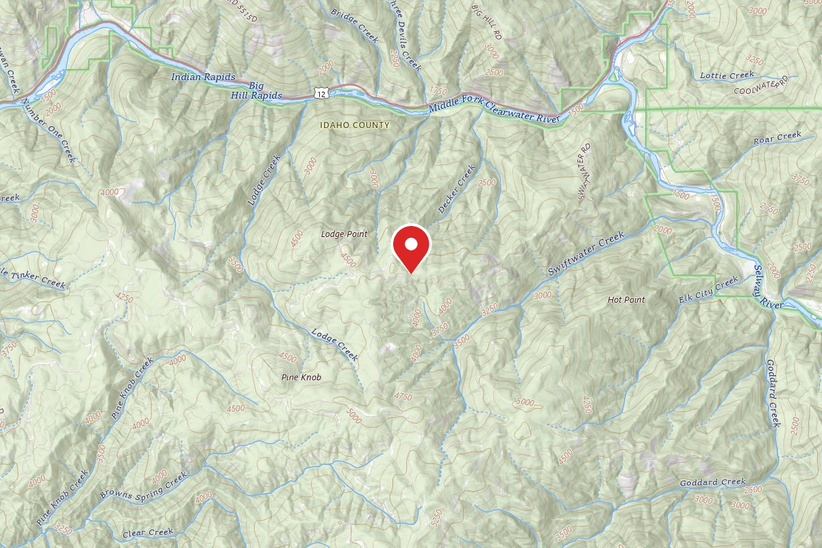 Nez Perce-Clearwater Dispersed Campsite ROAD470-047