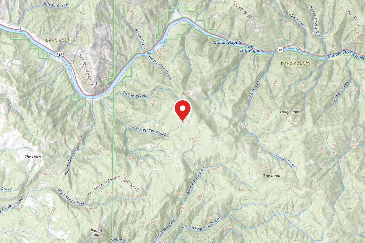 Nez Perce-Clearwater Dispersed Campsite ROAD286A-007A