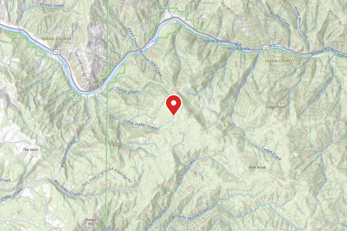 Nez Perce-Clearwater Dispersed Campsite ROAD286A-007C