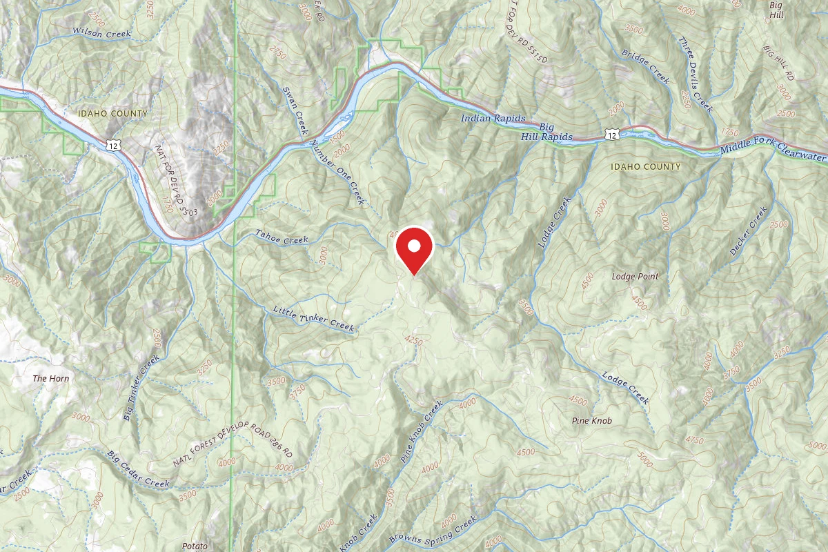 Nez Perce-Clearwater Dispersed Campsite ROAD286A-009