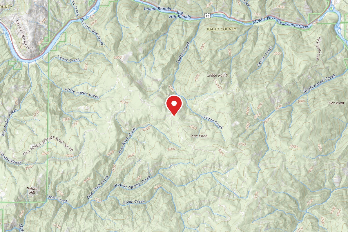 Nez Perce-Clearwater Dispersed Campsite ROAD286-011Y
