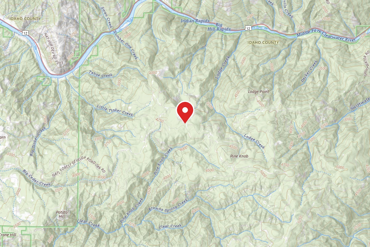 Nez Perce-Clearwater Dispersed Campsite ROAD286-011Z