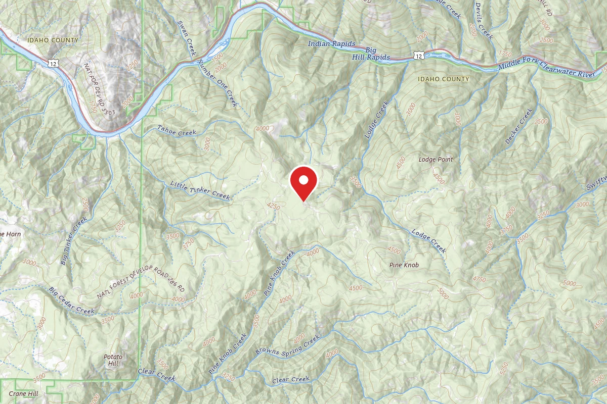 Nez Perce-Clearwater Dispersed Campsite ROAD286-017