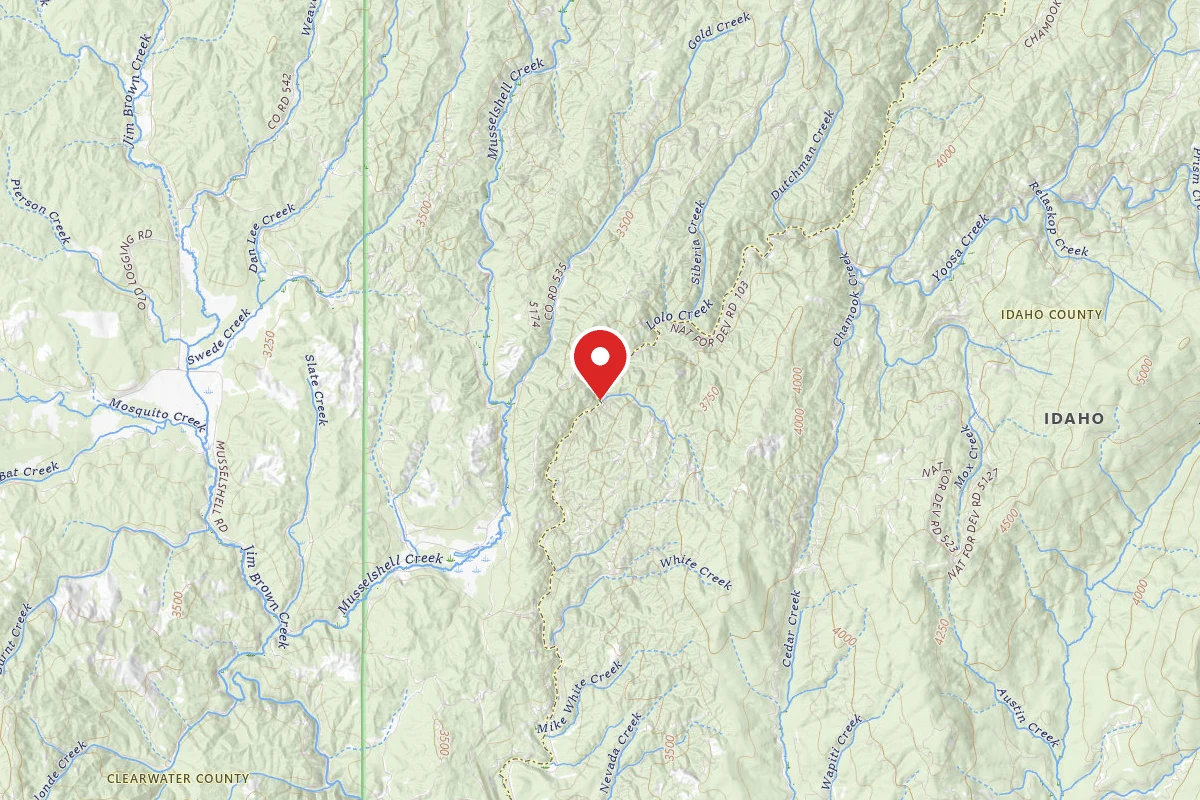 Nez Perce-Clearwater Dispersed Campsite LOC103-004