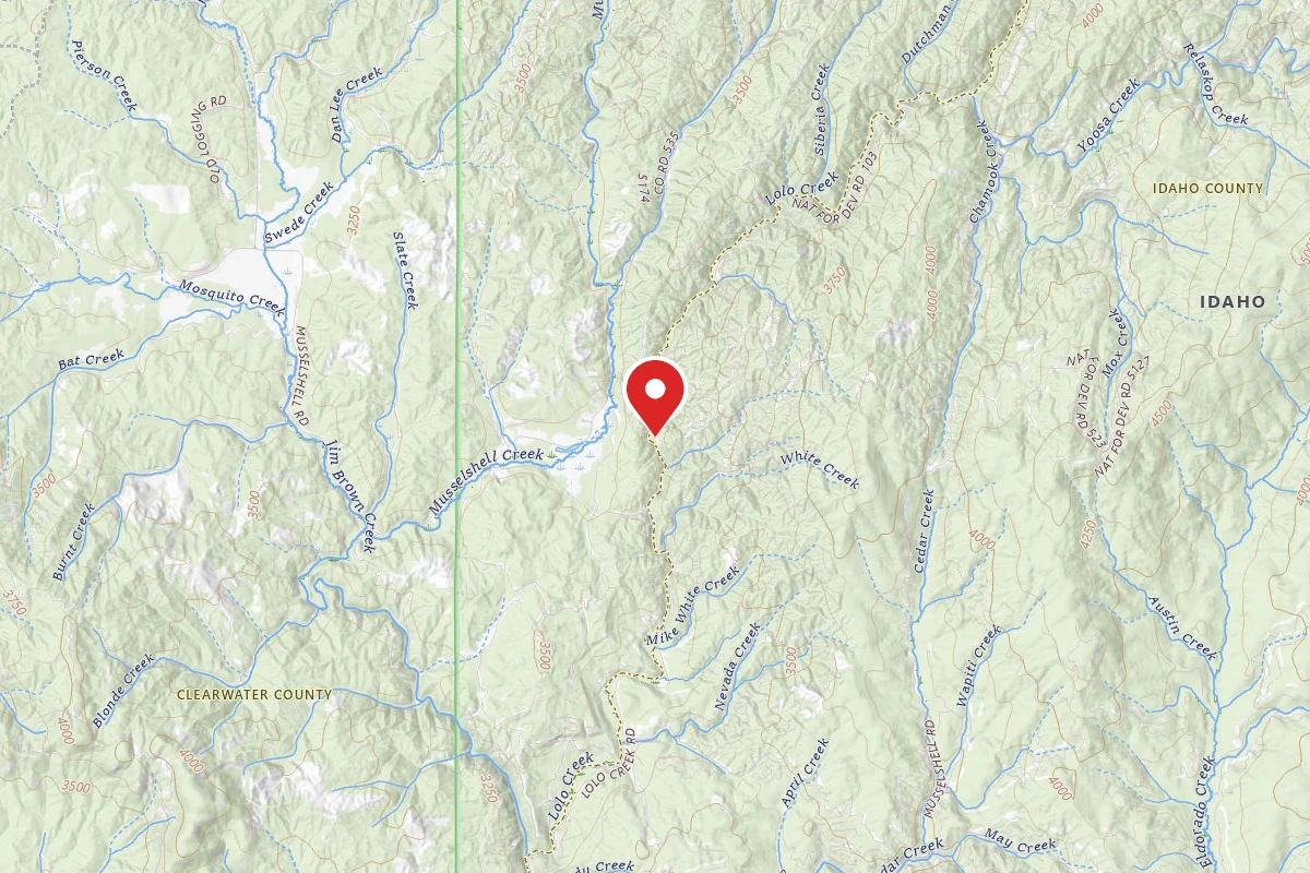 Nez Perce-Clearwater Dispersed Campsite LOC103-005A