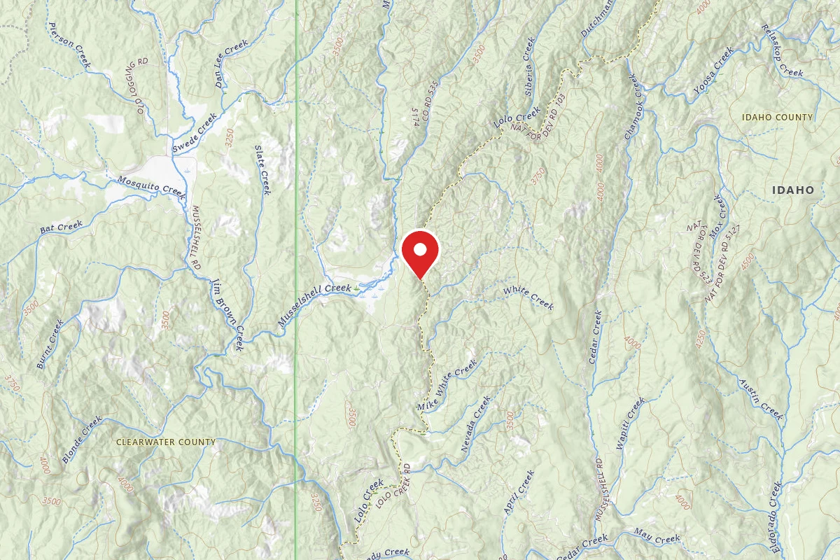 Nez Perce-Clearwater Dispersed Campsite LOC103-005B