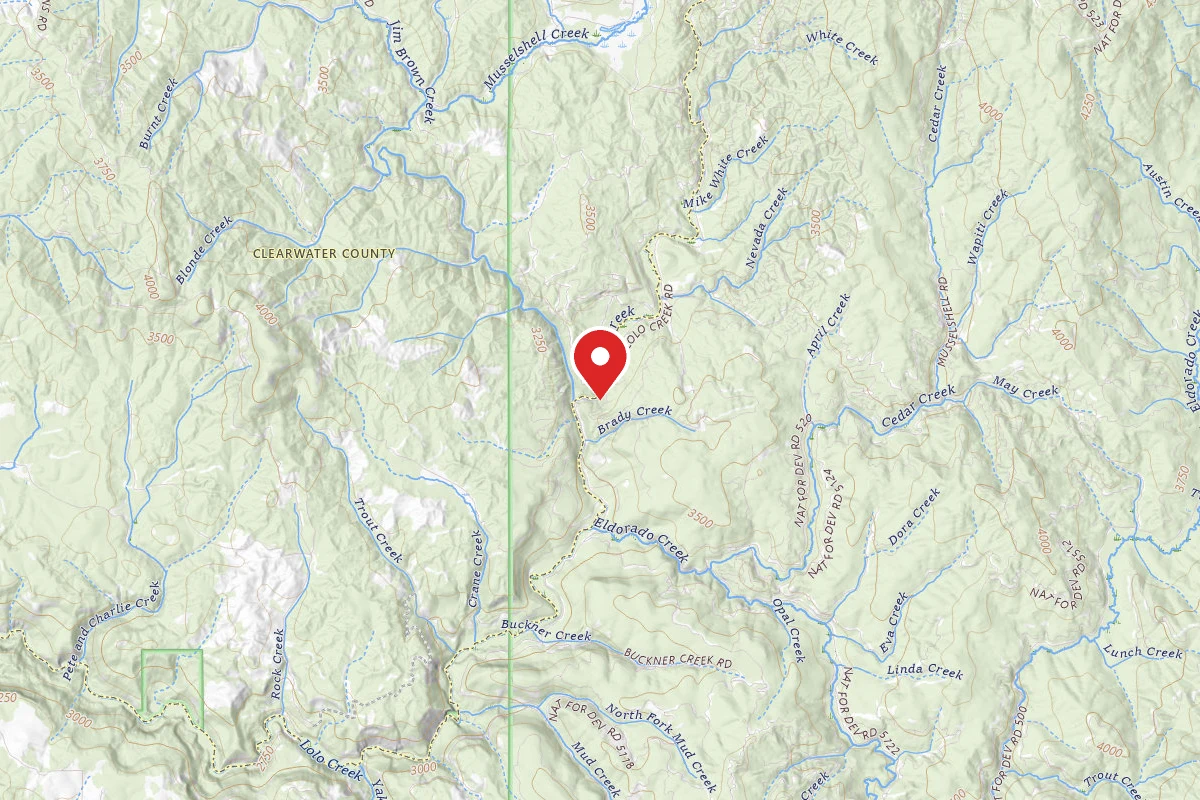 Nez Perce-Clearwater Dispersed Campsite LOC100-003
