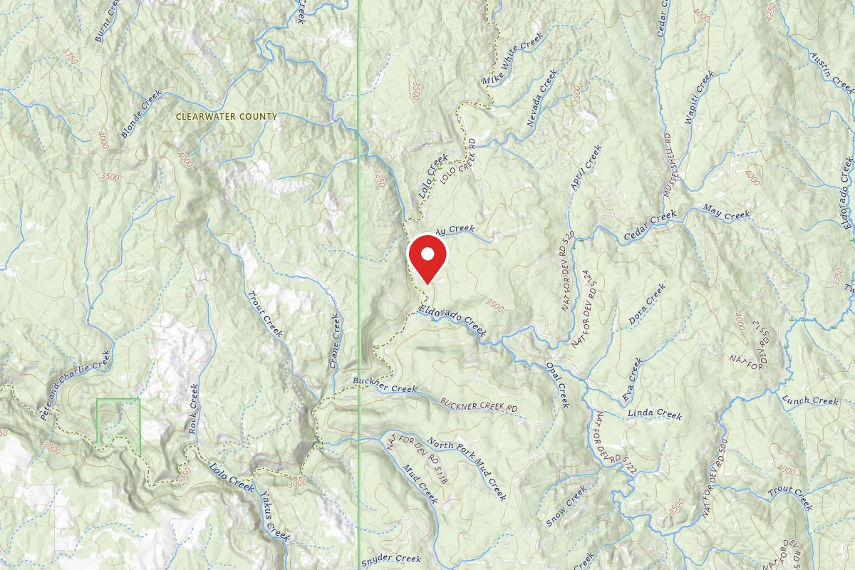 Nez Perce-Clearwater Dispersed Campsite LOC100-006