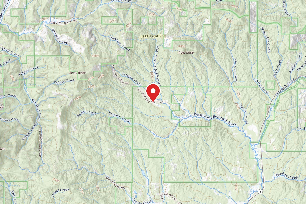 Nez Perce-Clearwater Dispersed Campsite PAL377RD 03