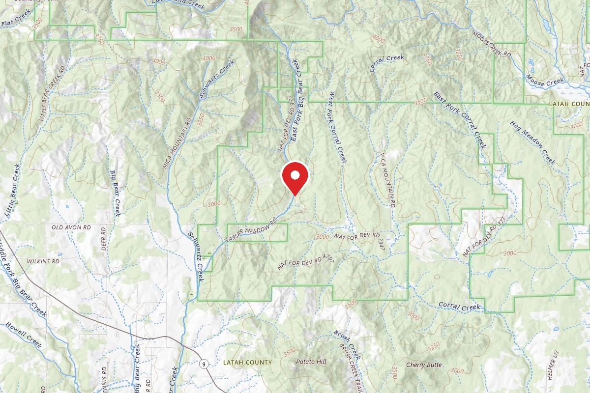 Nez Perce-Clearwater Dispersed Campsite PAL3347RD 02