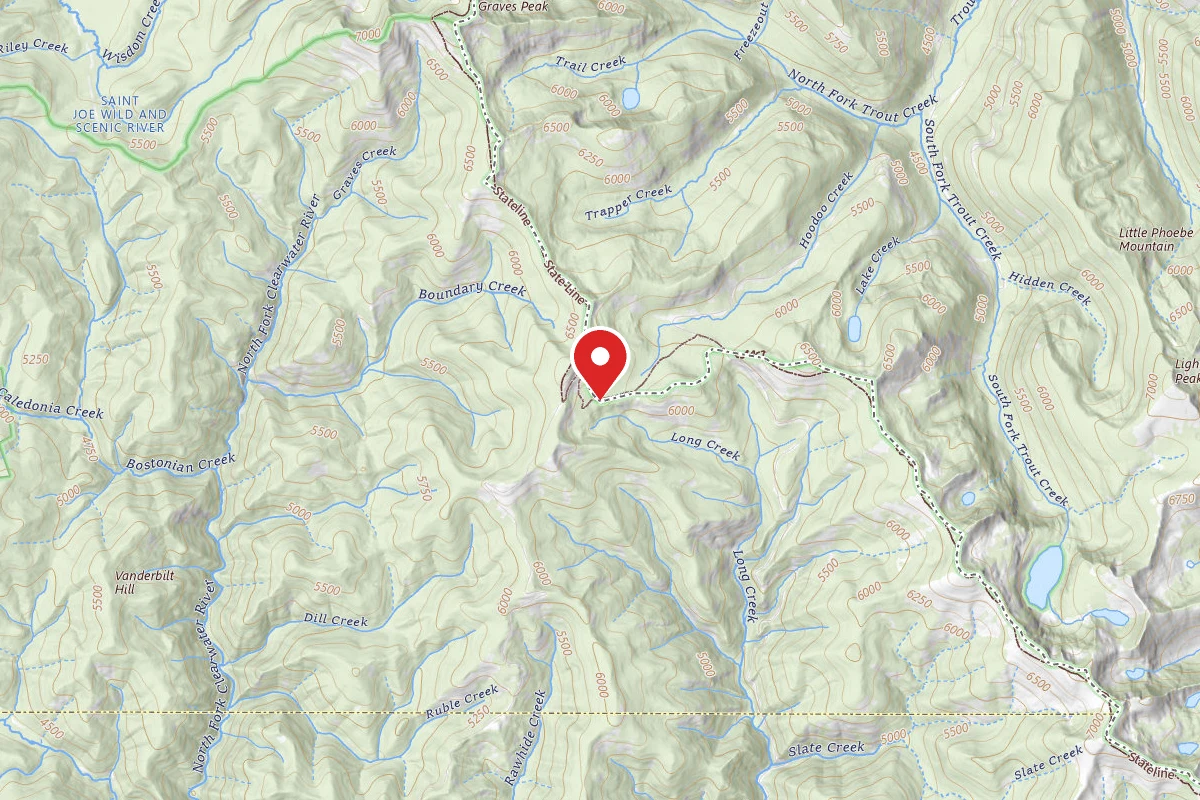Nez Perce-Clearwater Dispersed Campsite NF5428RD 06