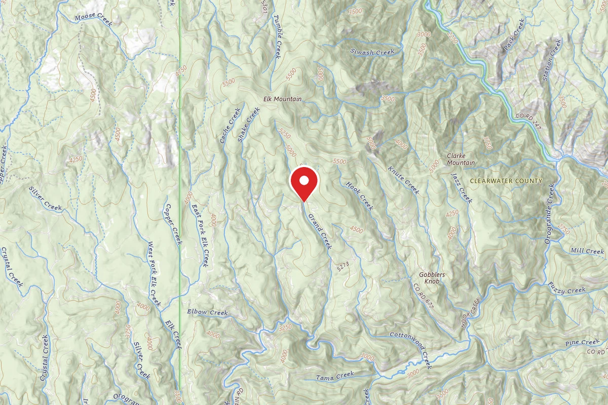 Nez Perce-Clearwater Dispersed Campsite NF677RD 001