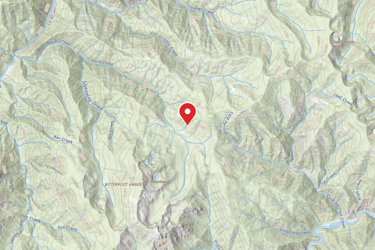 Nez Perce-Clearwater Dispersed Campsite NF711RD-002