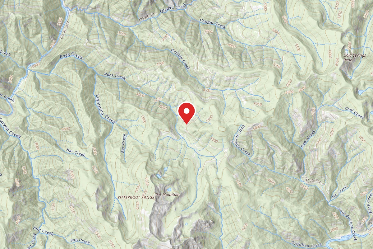 Nez Perce-Clearwater Dispersed Campsite NF711RD-004