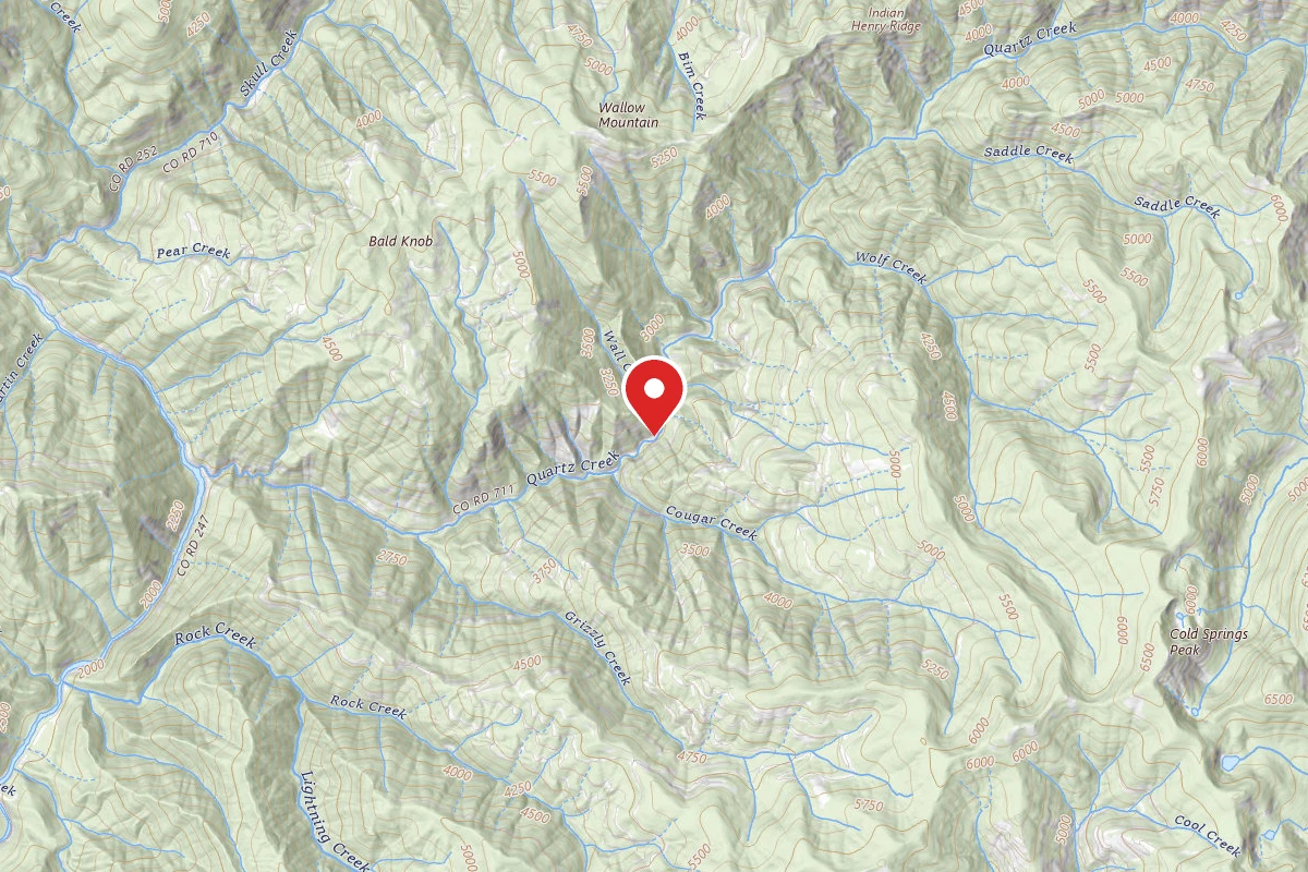 Nez Perce-Clearwater Dispersed Campsite NF711RD-008A
