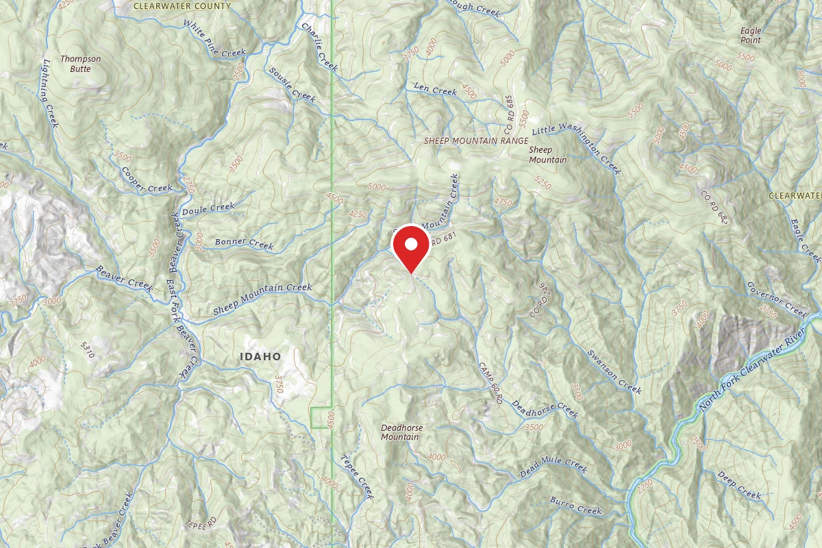 Nez Perce-Clearwater Dispersed Campsite NF680RD-001