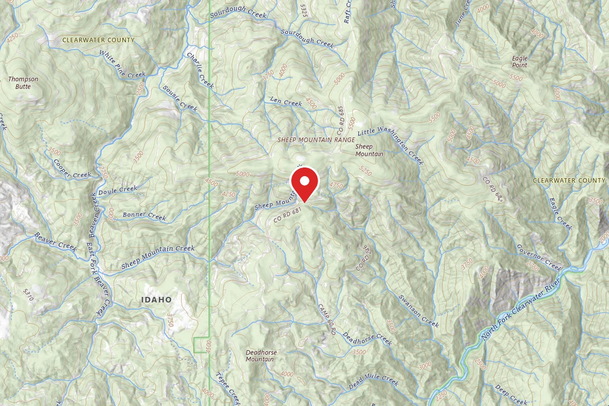 Nez Perce-Clearwater Dispersed Campsite NF681RD 01