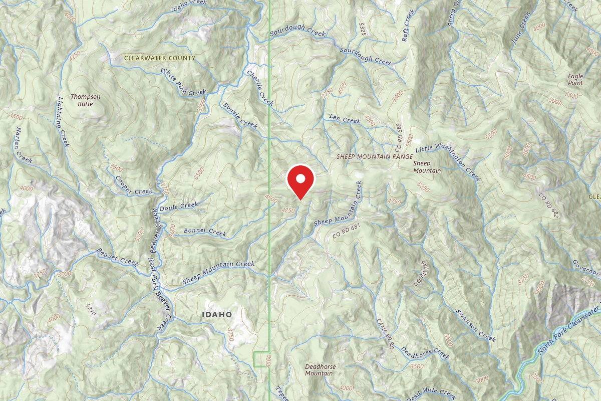 Nez Perce-Clearwater Dispersed Campsite NF681RD 02