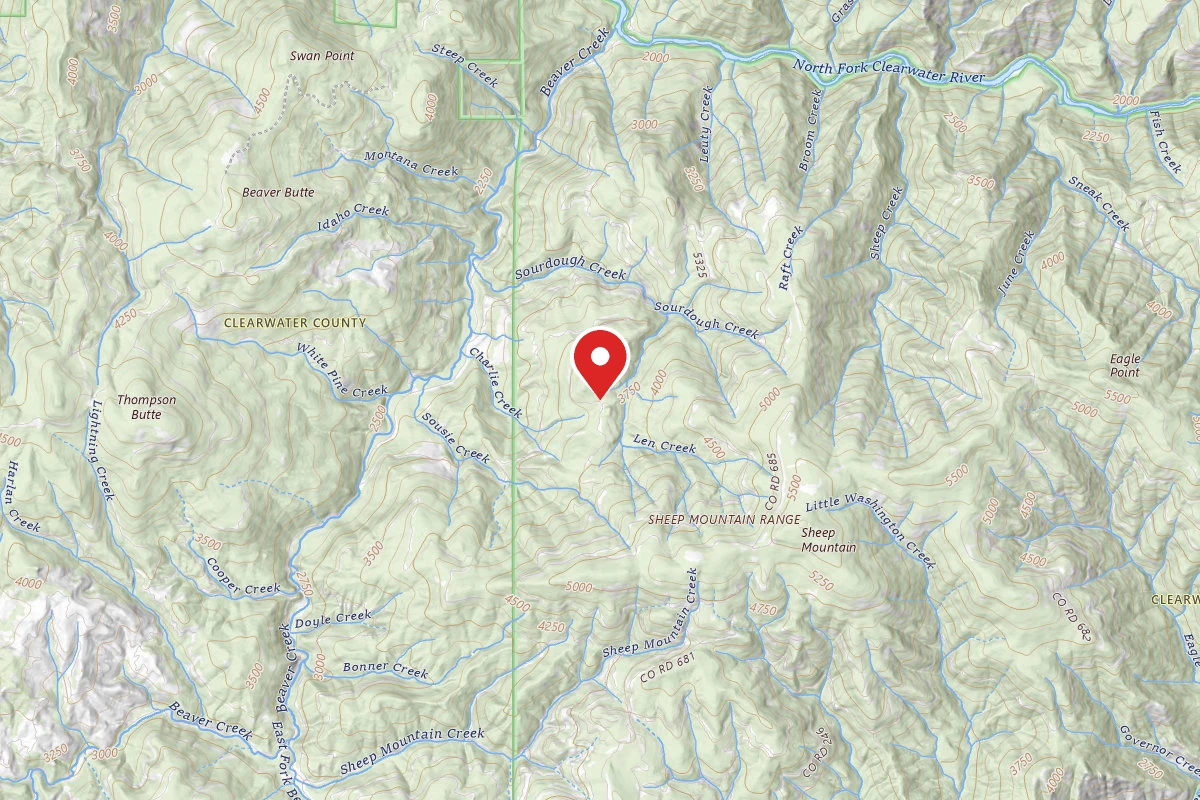 Nez Perce-Clearwater Dispersed Campsite NF681RD 03