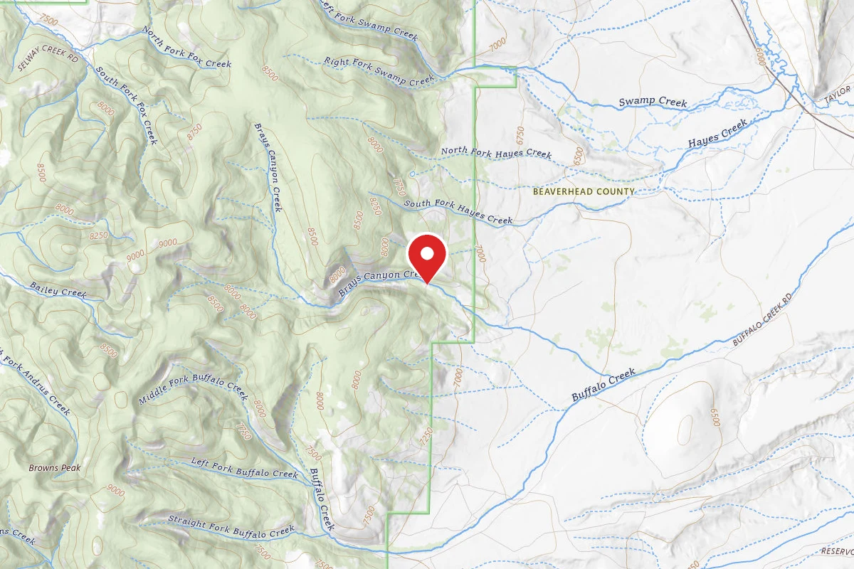Beaverhead-Deerlodge Dispersed Campsite HUNTING CAMP 1