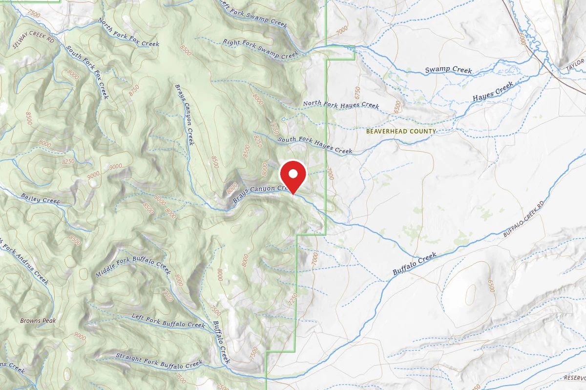Beaverhead-Deerlodge Dispersed Campsite HUNTING CAMP 2