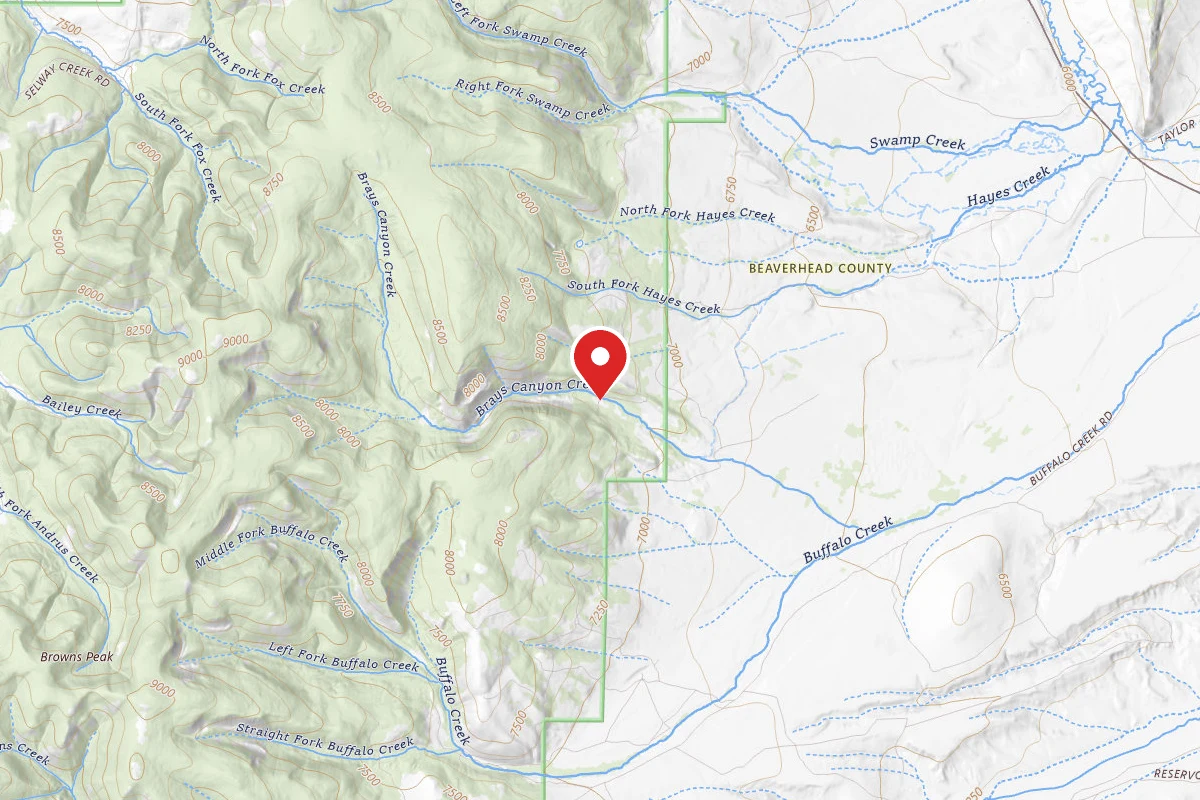 Beaverhead-Deerlodge Dispersed Campsite HUNTING CAMP 3