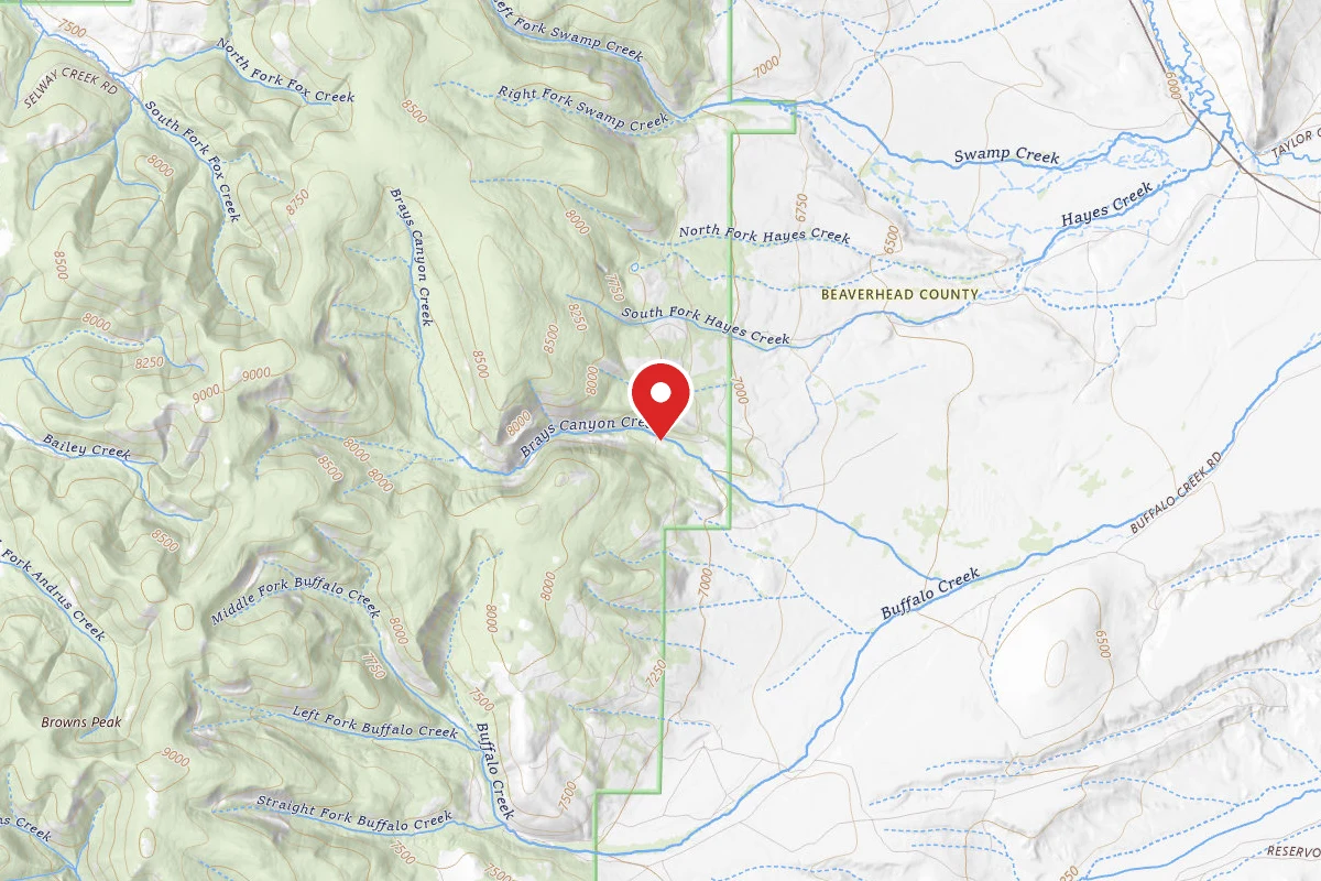 Beaverhead-Deerlodge Dispersed Campsite HUNTING CAMP 4
