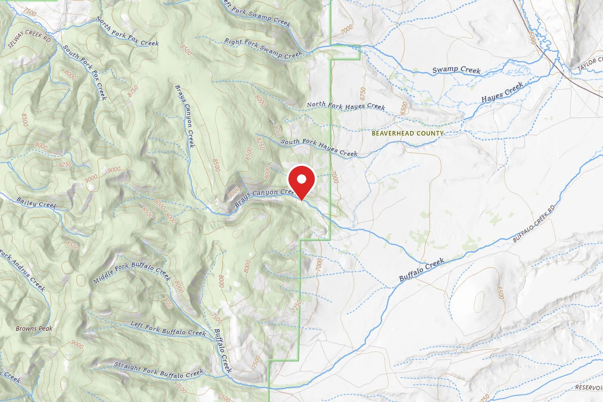 Beaverhead-Deerlodge Dispersed Campsite HUNTING CAMP 6