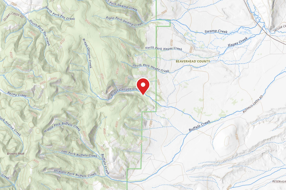 Beaverhead-Deerlodge Dispersed Campsite HUNTING CAMP 7