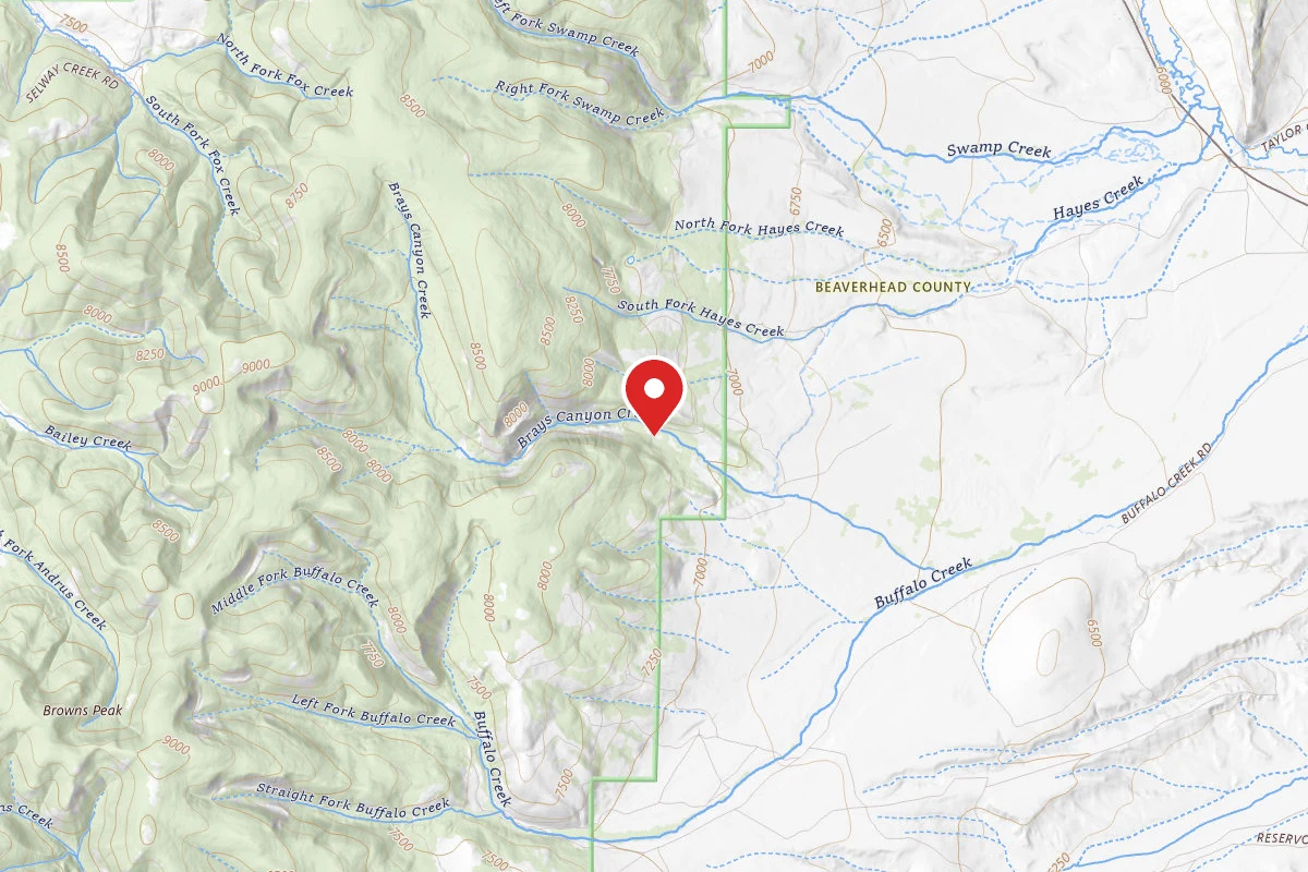 Beaverhead-Deerlodge Dispersed Campsite HUNTING CAMP 8