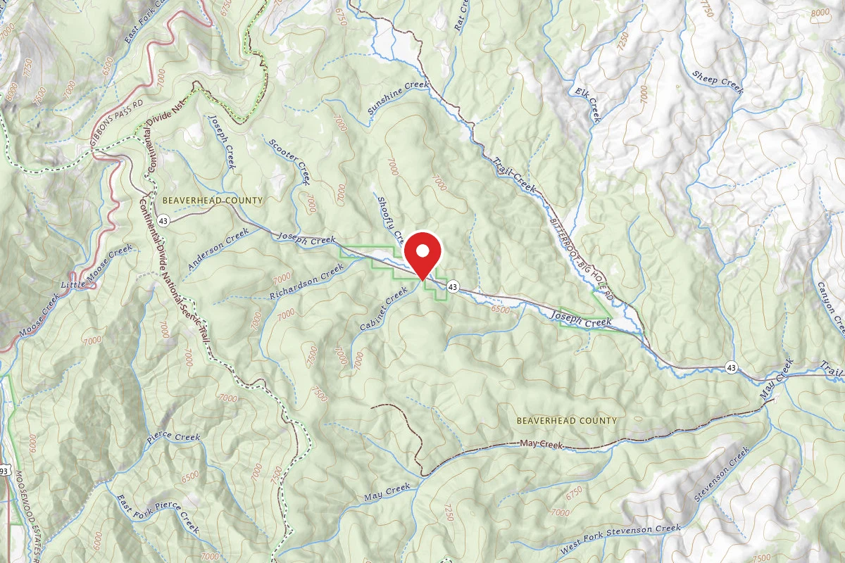 Cabinet Creek Trail Head
