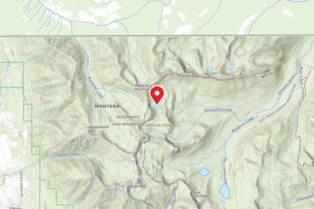 Kootenai Dispersed Campsite WOLVERINE LAKES DISPERSED SITE 16