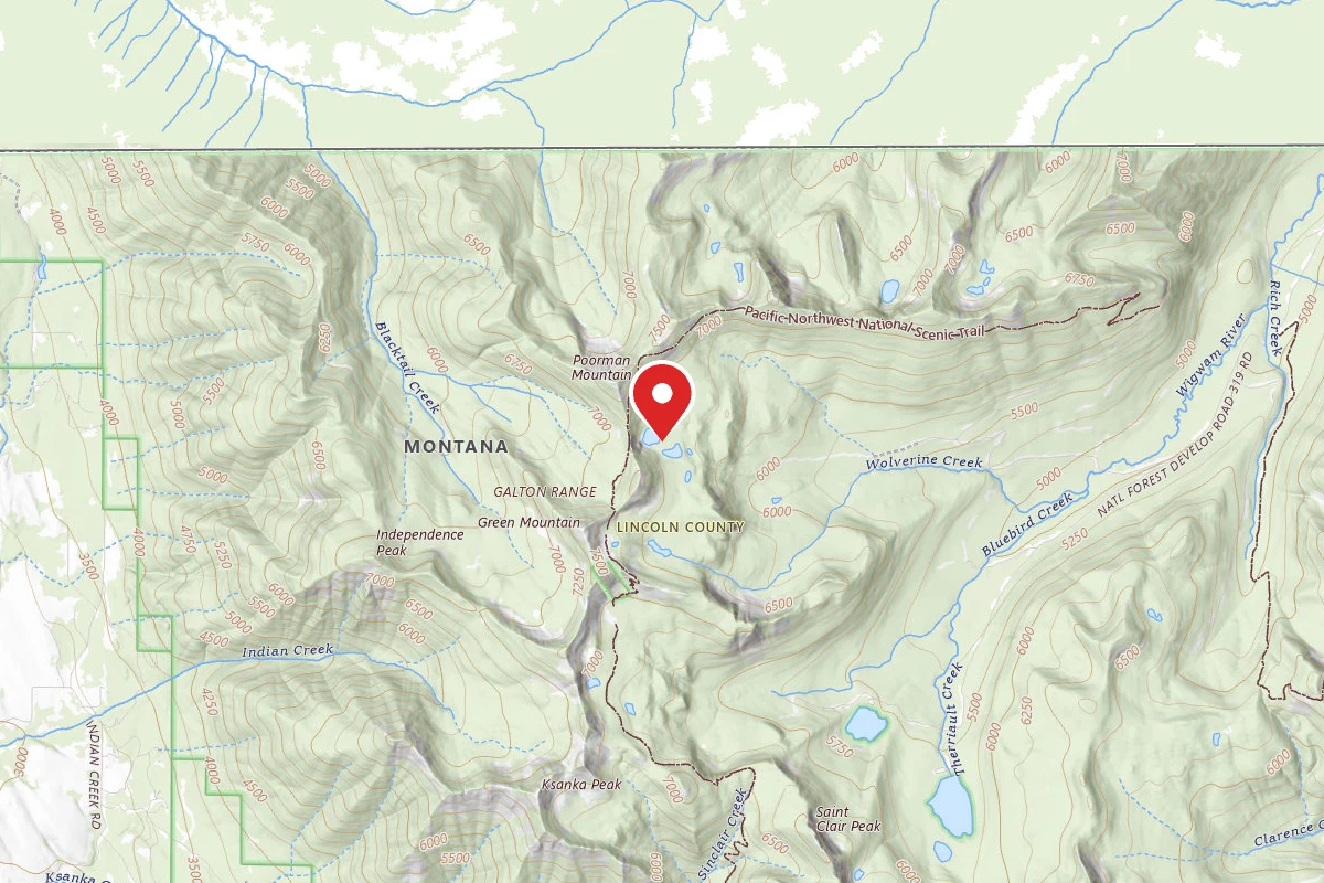 Kootenai Dispersed Campsite WOLVERINE LAKES DISPERSED SITE 18