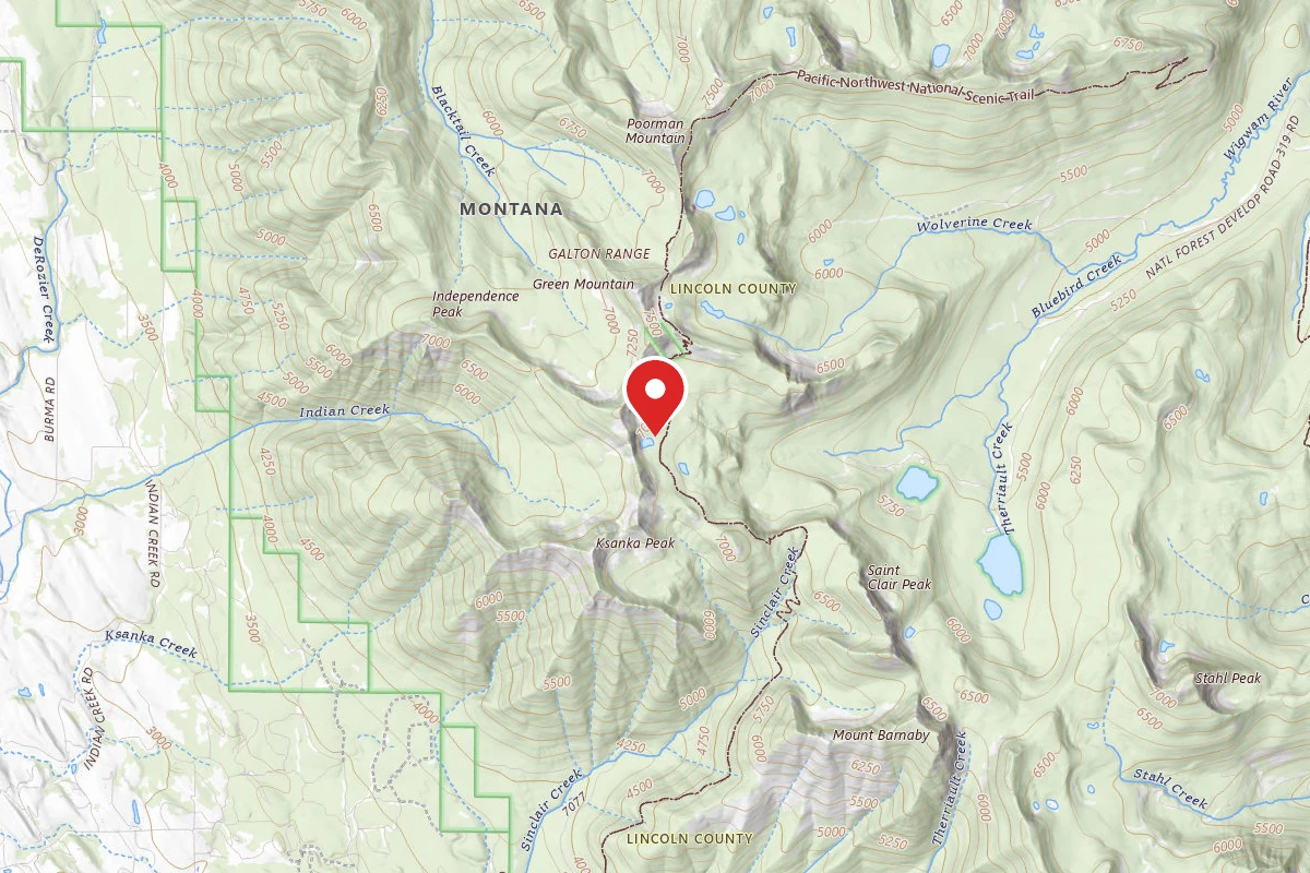 Kootenai Dispersed Campsite BLUEBIRD LAKE DISPERSED SITE 24