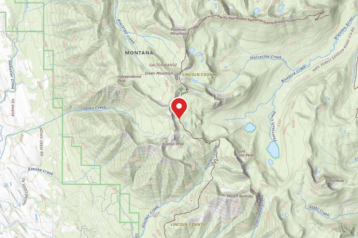 Kootenai Dispersed Campsite BLUEBIRD LAKE DISPERSED SITE 25