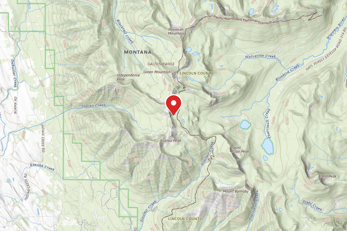 Kootenai Dispersed Campsite BLUEBIRD LAKE DISPERSED SITE 22