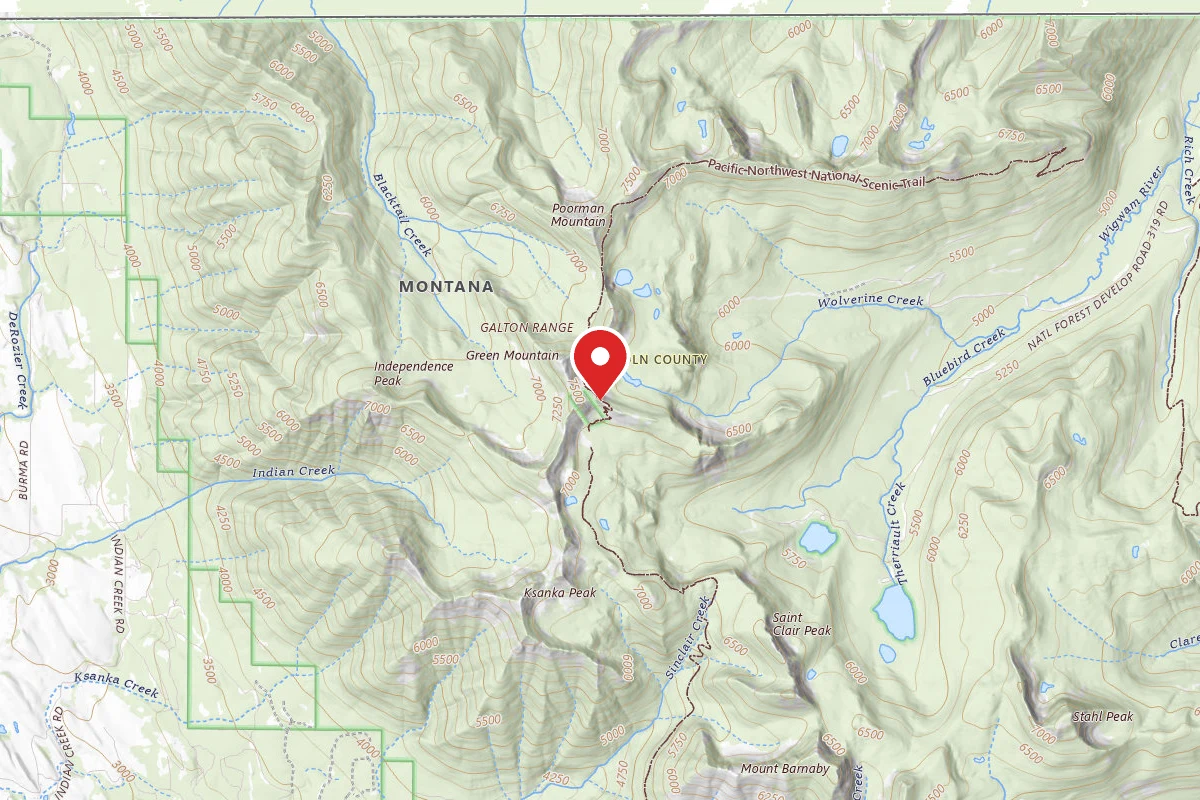 Kootenai Dispersed Campsite TR339 SITE 1