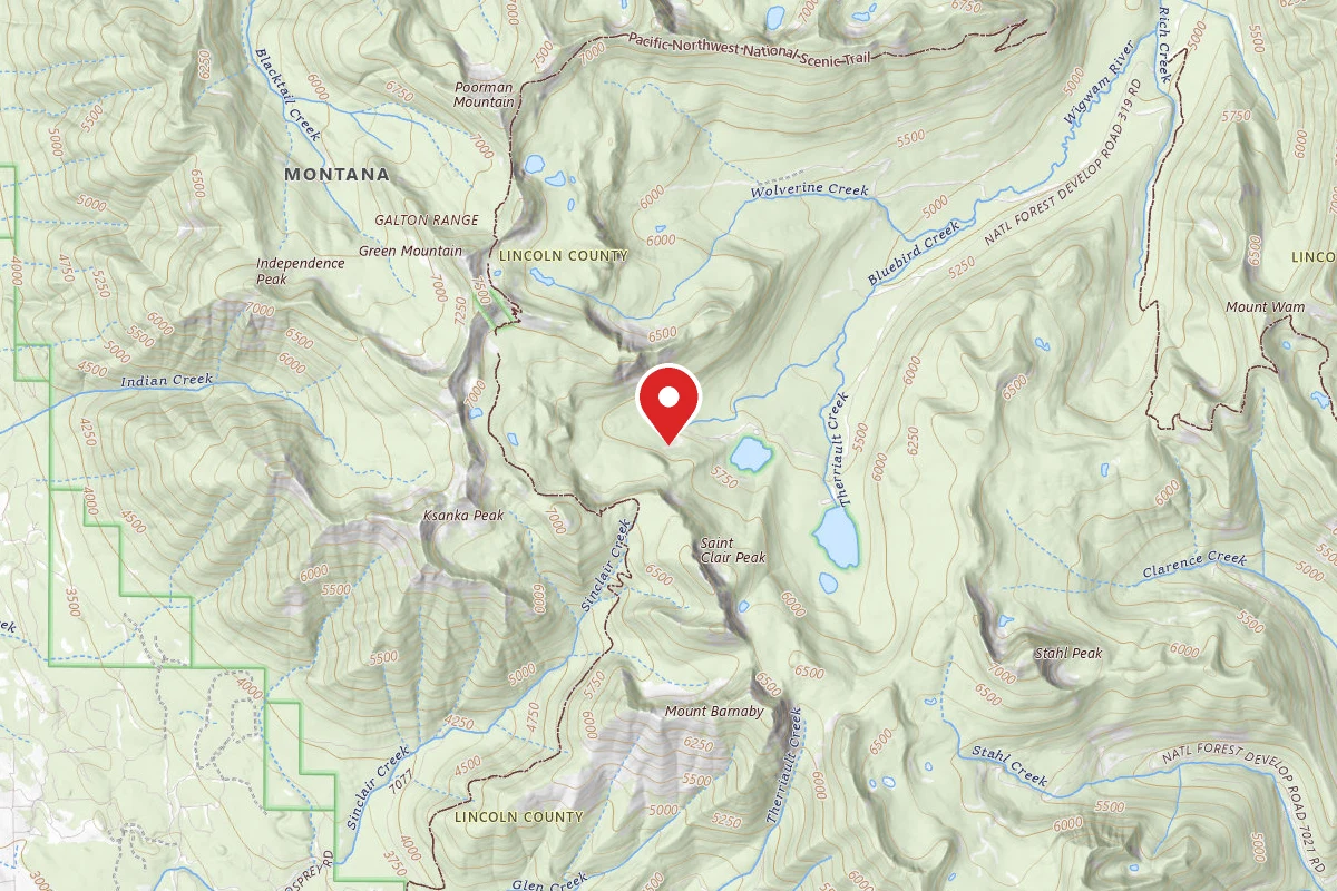 Kootenai Dispersed Campsite BLUEBIRD TR 83-SITE 1