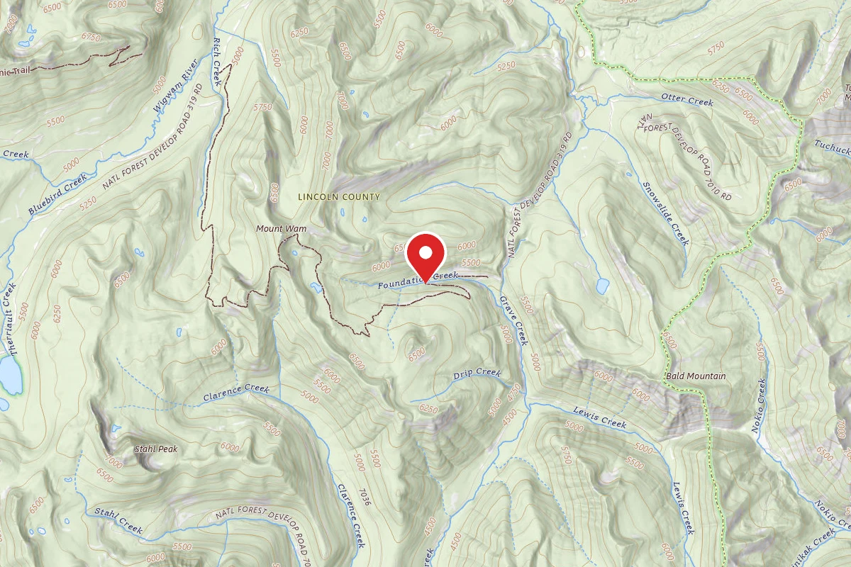 Kootenai Dispersed Campsite TR77 SITE 1