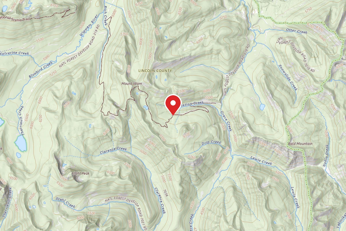 Kootenai Dispersed Campsite TR77 SITE 2
