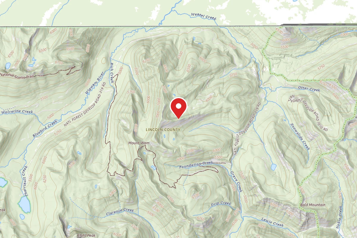 Kootenai Dispersed Campsite TR77 SITE 3
