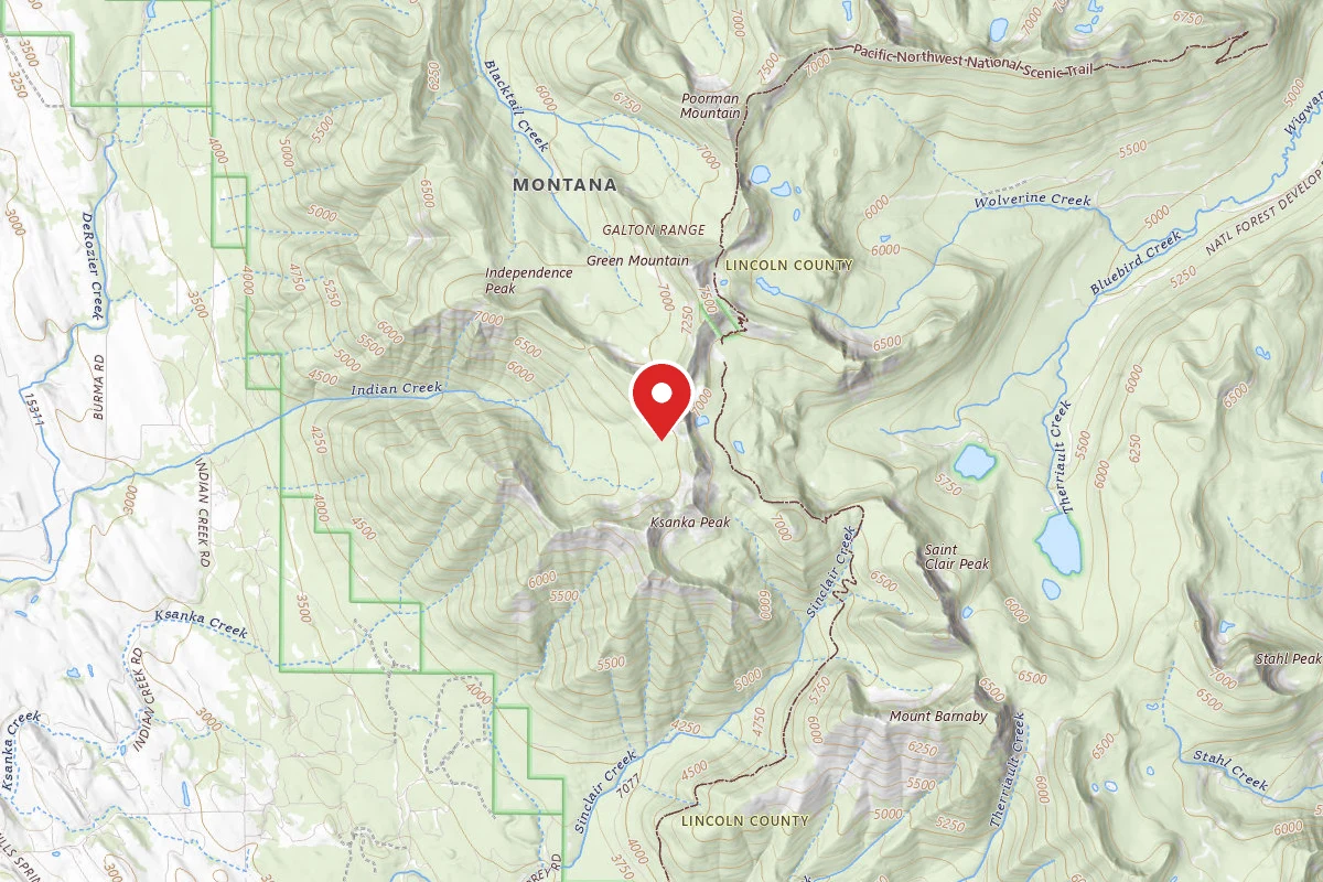 Kootenai Dispersed Campsite TR340 SITE 1