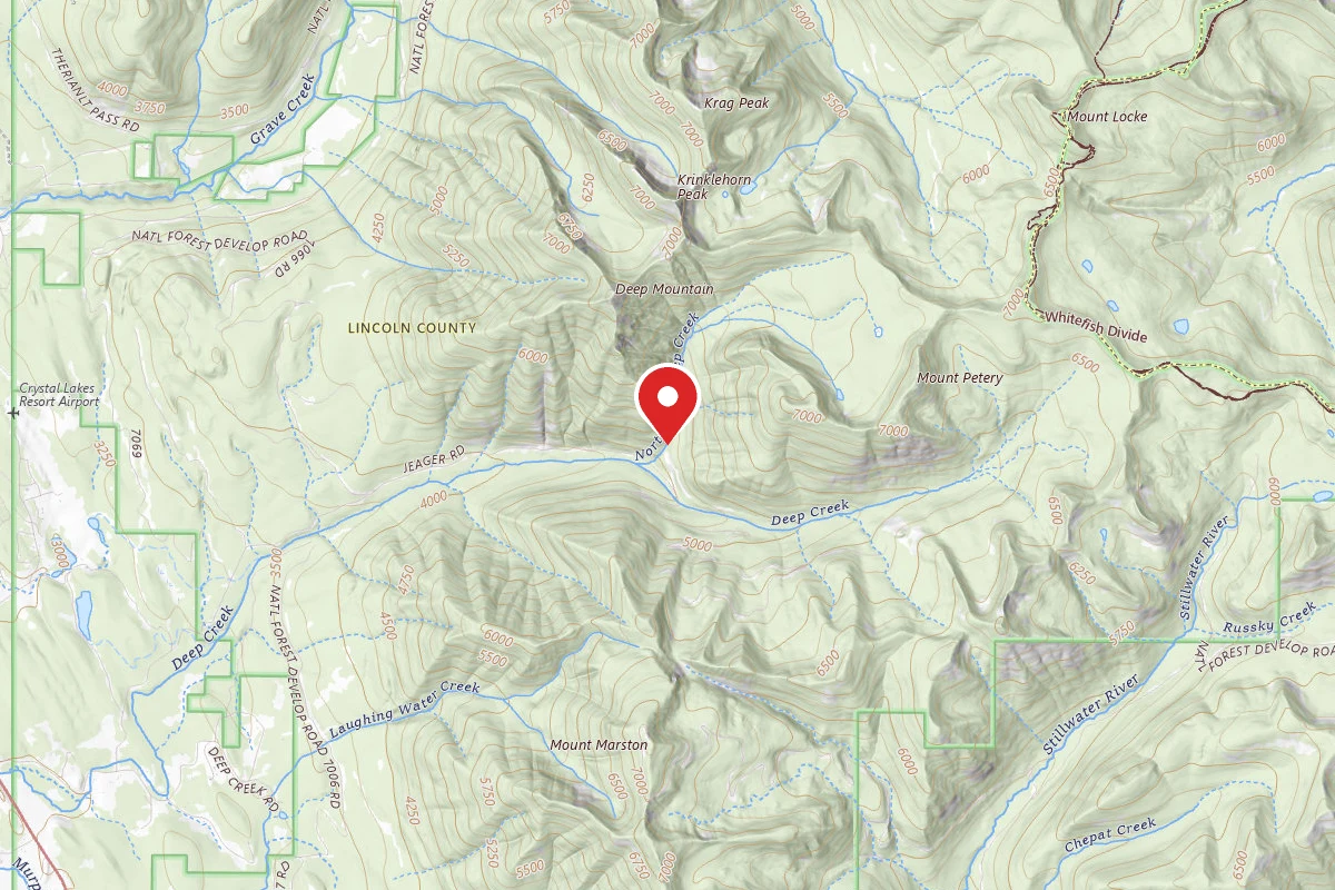 Kootenai Dispersed Campsite TR72 SITE 1