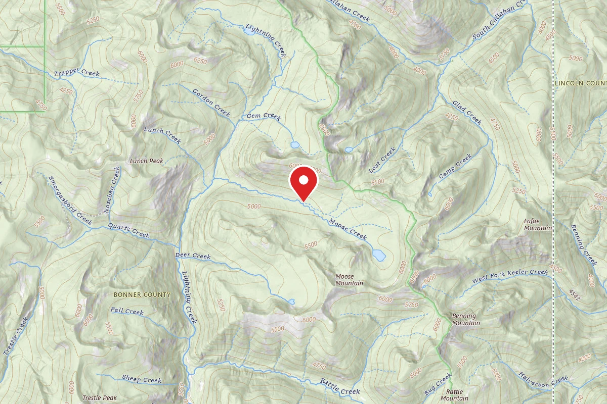 Idaho Panhandle Dispersed Campsite UPPER LIGHTNING -13