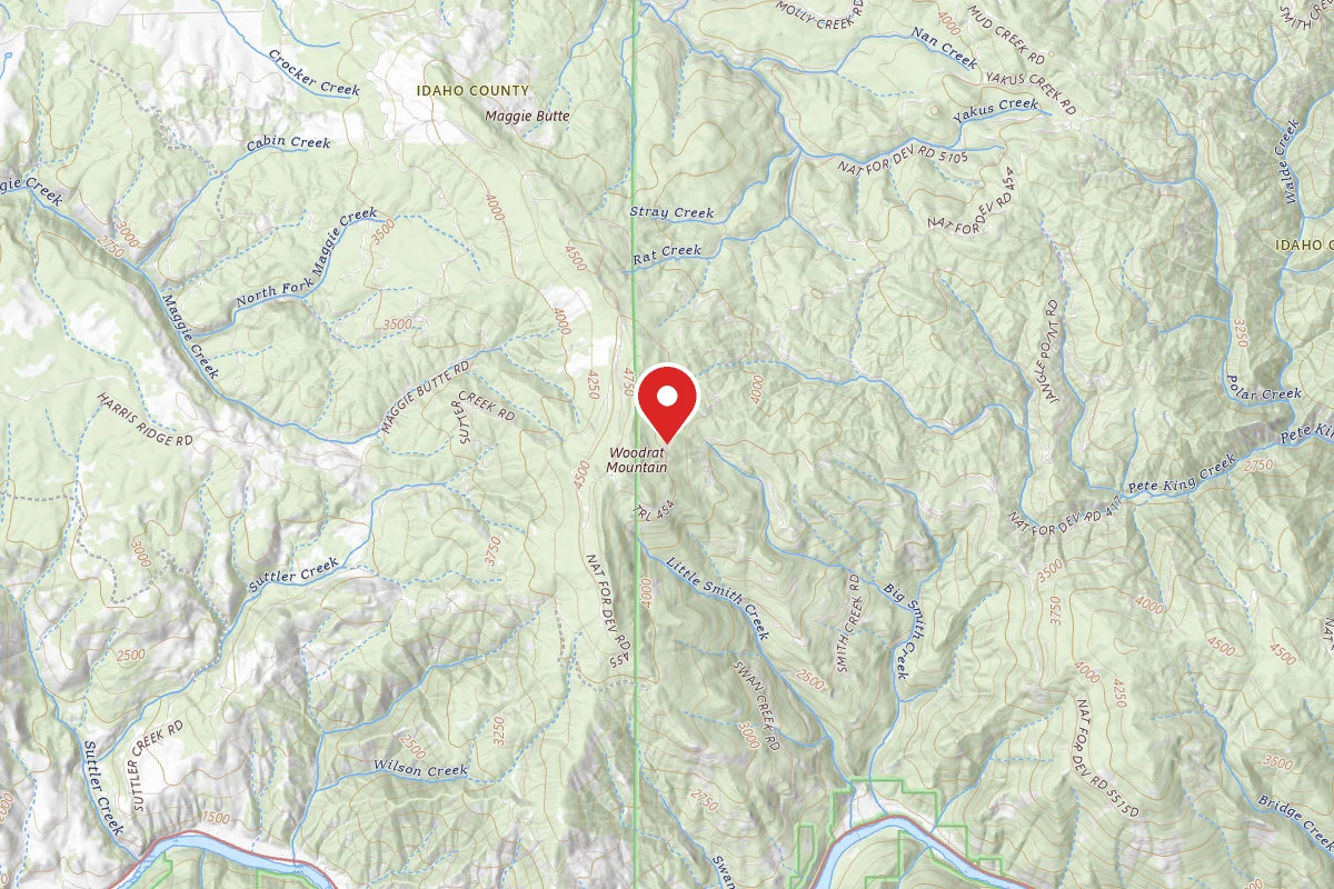 Nez Perce-Clearwater Dispersed Campsite SC418RD105