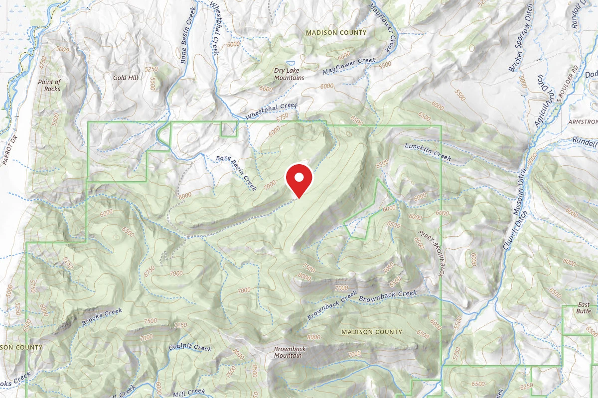 Beaverhead-Deerlodge Dispersed Campsite BONE BASIN PERRY CYN-073